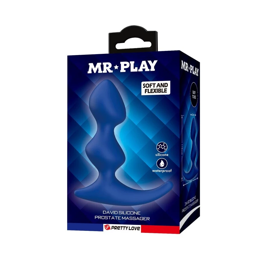 MR PLAY - PLUG ANAL ERGONOMIQUE BLEU